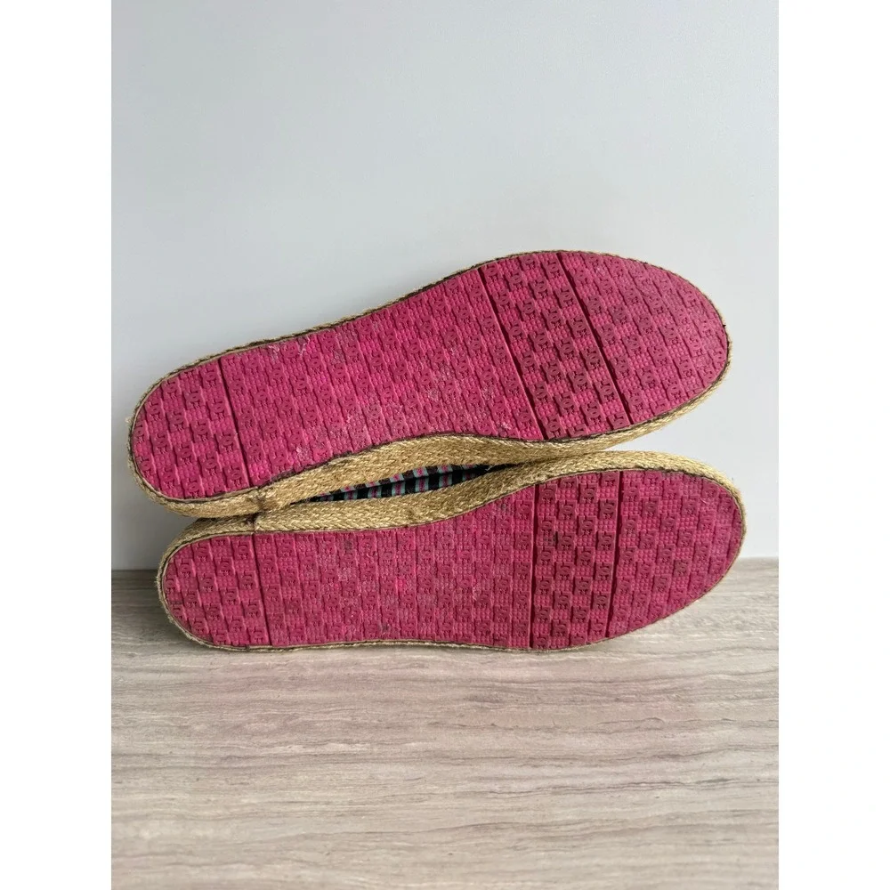 DC Y2K Shoes Slip On Villainess Jute Plaid Green Pink Women 8.5 Skate Streetwear
